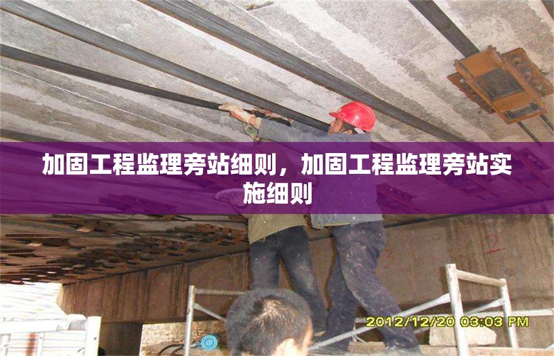 加固工程監(jiān)理旁站細(xì)則，加固工程監(jiān)理旁站實(shí)施細(xì)則