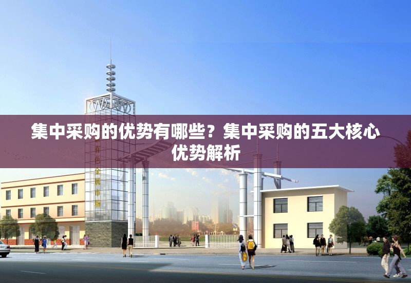 集中采購的優(yōu)勢有哪些？集中采購的五大核心優(yōu)勢解析