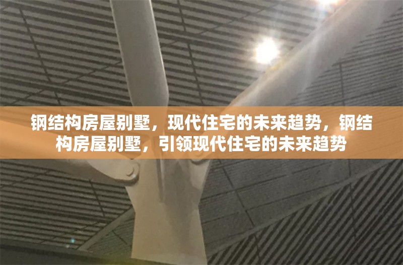 鋼結(jié)構(gòu)房屋別墅，現(xiàn)代住宅的未來趨勢，鋼結(jié)構(gòu)房屋別墅，引領(lǐng)現(xiàn)代住宅的未來趨勢 行業(yè)新聞