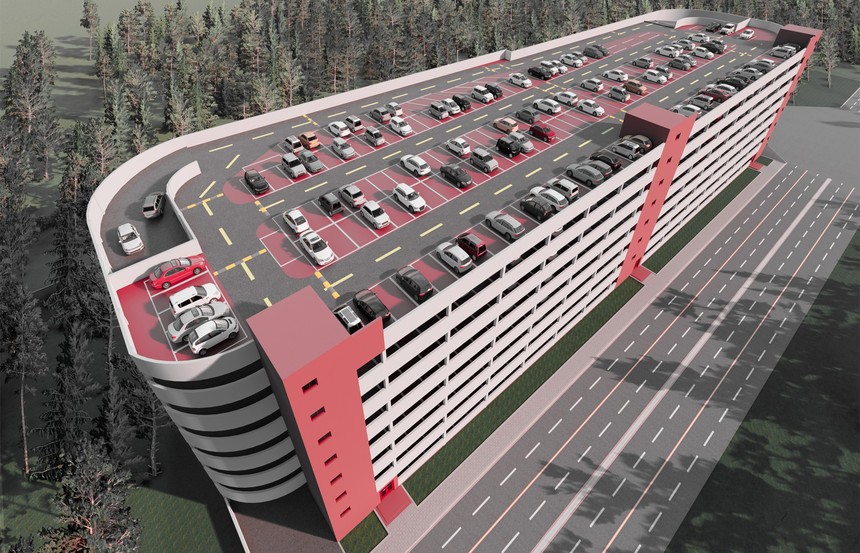 7層鋼結(jié)構(gòu)停車樓施工案例