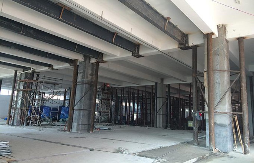 樓板結(jié)構(gòu)鋼梁加固施工案例 改造加固設(shè)計施工案例 樓板結(jié)構(gòu)鋼梁加固施工案例 改造加固設(shè)計施工案例